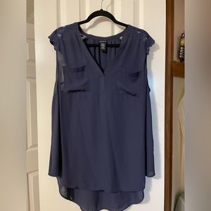 TORRID - Size 1 - Navy Sleeveless Blouse